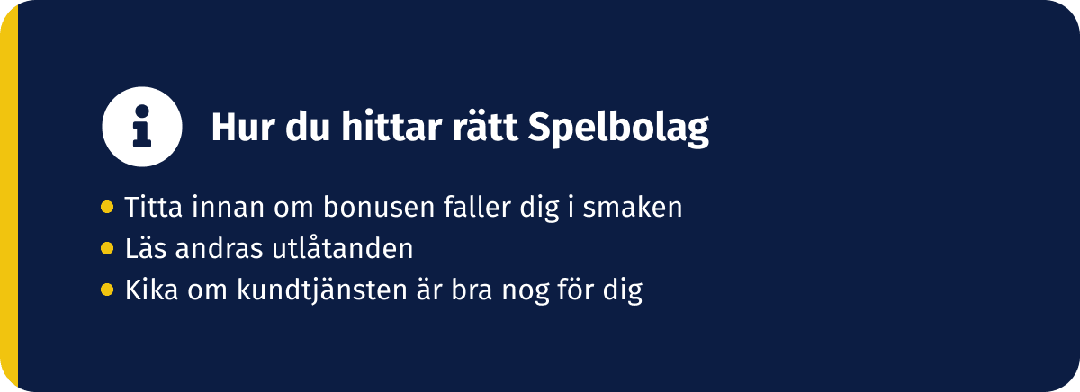 hur du hittar rätt spelbolag